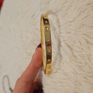 Gold Toned Love Bracelet